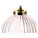 Pink glass wick lamp 8.5x9 cm s2