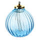 Light blue glass lamp with gigler 8.5x9 cm s1
