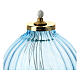 Light blue glass lamp with gigler 8.5x9 cm s2