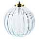 White glass lamp for liquid wax 11x12 cm s1