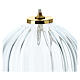 White glass lamp for liquid wax 11x12 cm s2