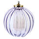 Spherical lamp in purple glass 11x12 cm s1