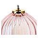 Pink glass lamp with gigler 11x12 cm s2