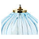 Light blue glass lamp with wick, 4.5x5 in s2