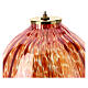 Red glass lamp 16x17 cm liquid wax s2