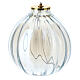 Liquid wax lamp in white glass 16x17 cm s1