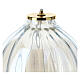 Liquid wax lamp in white glass 16x17 cm s2