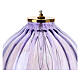 Liquid wax lantern in purple glass 16x17 cm s2