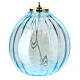 Light blue glass lamp with gigler wick 16x17 cm s1
