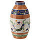 Liquid wax jar-shaped lamp, Deruta ceramic, blue flowers s1