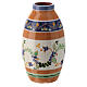 Liquid wax jar-shaped lamp, Deruta ceramic, blue flowers s2