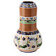Deruta ceramic lamp with rounded bottom and blue floral pattern s1