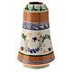 Lamparina de cera líquida cerâmica Deruta decoração floral 20 cm s1