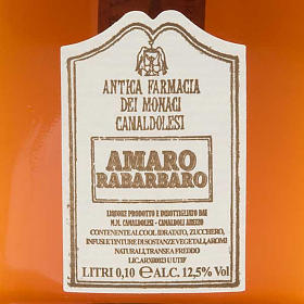 Amaro Ruibarbo mini garrafa 100 ml Camaldoli