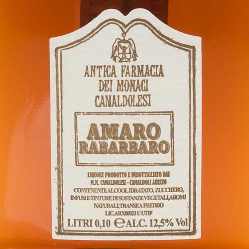 Amaro Ruibarbo mini garrafa 100 ml Camaldoli 2