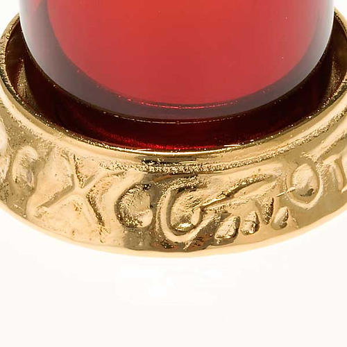 Lampe du Sanctuaire électrique laiton doré 3