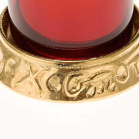 Lampada per Santissimo elettrica ottone dorato s3