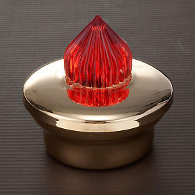 Veilleuse de sanctuaire laiton doré piles s3