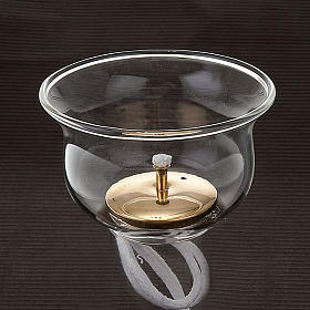 Vaso de vidrio con gigler y mecha s3