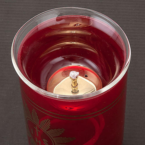 Vaso de vidrio con gigler y mecha 2