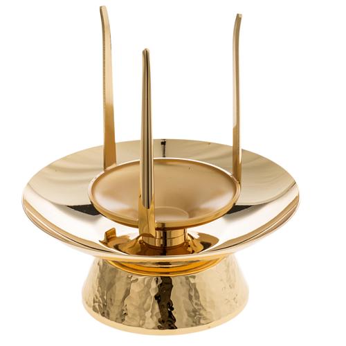 Piede per Santissimo Sacramento ottone dorato 5