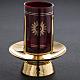 Foot for Blessed Sacrament glass, gold-plated brass s6