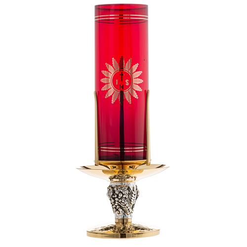 Untersatz für Allerheiligste Lampe mit Weizenähre gold 2