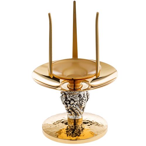 Untersatz für Allerheiligste Lampe mit Weizenähre gold 5