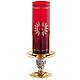 Foot for Blessed Sacrament glass, gold-plated brass and ears of wheat s1
