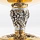 Foot for Blessed Sacrament glass, gold-plated brass and ears of wheat s4