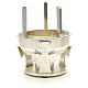 Blessed Sacrament table lamp in brass with cross s2