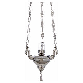 Blessed Sacrament liquid wax lamp, silver