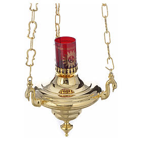 Blessed Sacrament liquid wax lamp, golden