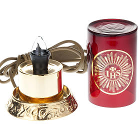 Lampada per Santissimo ottone elettrica s7