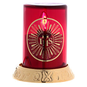 Blessed Sacrament lamp in electric brass