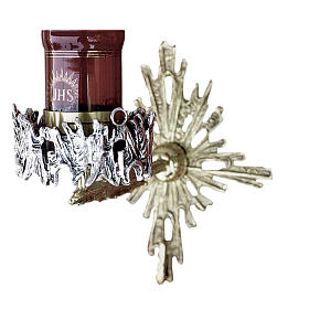 Lampes de Sanctuaire: Applique de Sanctuaire laiton moulé doré argentée Lampes de Sanctuaire: Applique de Sanctuaire laiton moulé doré argentée