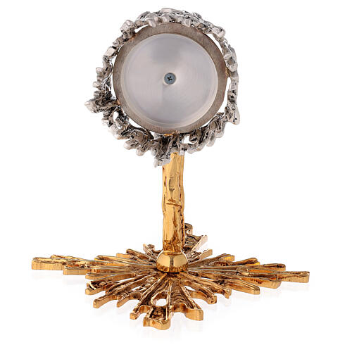 Wall Blessed Sacrament lamp in two tone cast brass 7