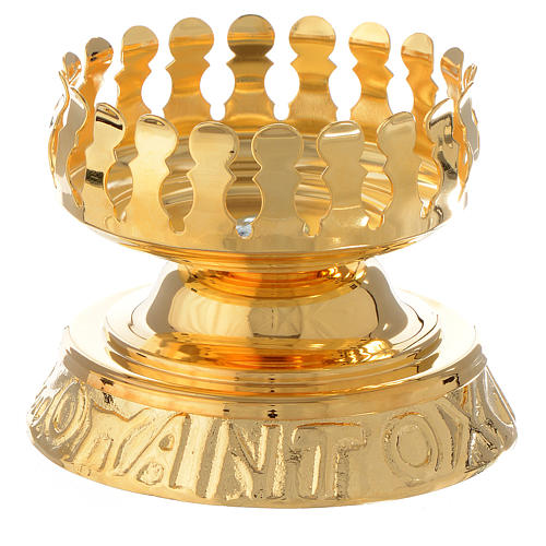 Cast Brass holder for Blessed Sacrament glass 1