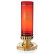 Base lamparina de mesa para vidro vermelho s3