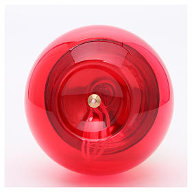 Lamparinas Santíssimo: Lâmpada esfera vidro base latão