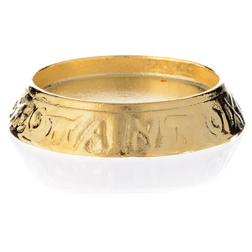 Candle holder in cast brass, 11cm diameter 2