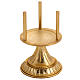 Blessed Sacrament lamp in gold-plated brass s1