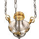 Blessed Sacrament lamp in satin brass with angels s4