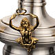 Blessed Sacrament lamp in satin brass with angels s8