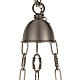 Lampada Santissimo ottone satinato con foglie dorate s6