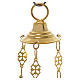 Lampada Santissimo Ortodossa ottone dorato cm 14x12 s5