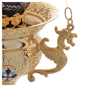 Orthodoxe Lampe aus Messing 15x15cm s3