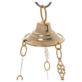 Lampe de Très-Saint-Sacrement orthodoxe laiton 15x15 cm s6