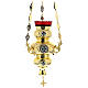 Lampada Ortodossa ottone dorato cm 26X17 s1