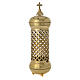 Blessed Sacrament Lamp in hand decorated brass by the Bethléem Monks s1